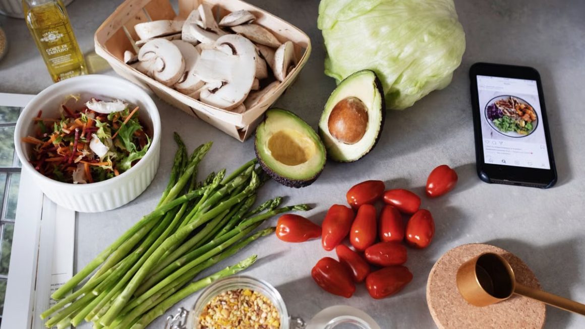 A fresh selection of vegetables and ingredients for preparing a nutritious meal.